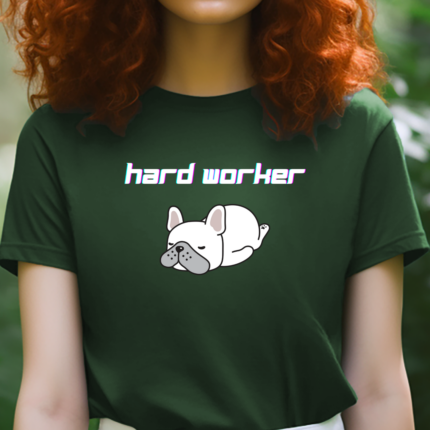 Hard Worker Frenchie Short Sleeve T-shirt