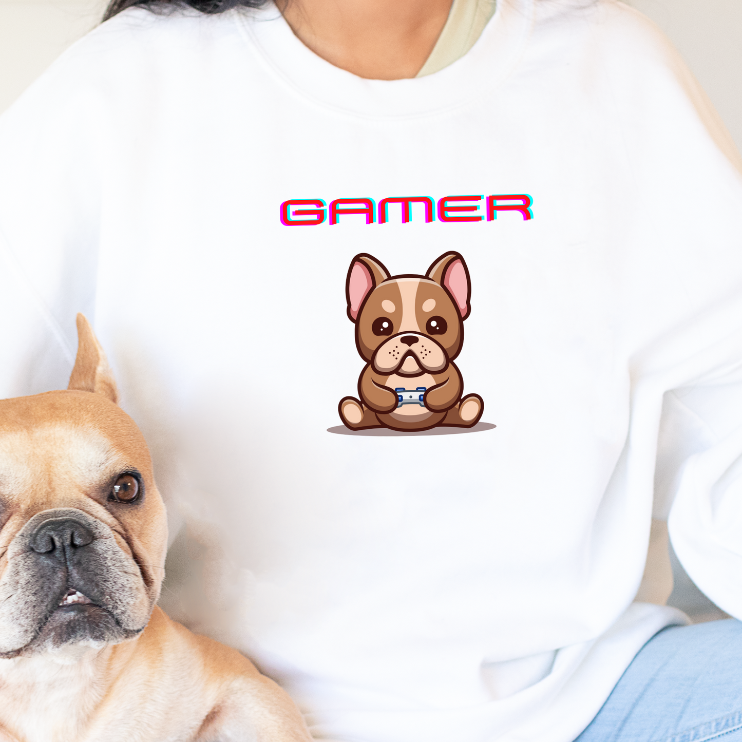 Frenchie Gamer Unisex Premium Sweatshirt