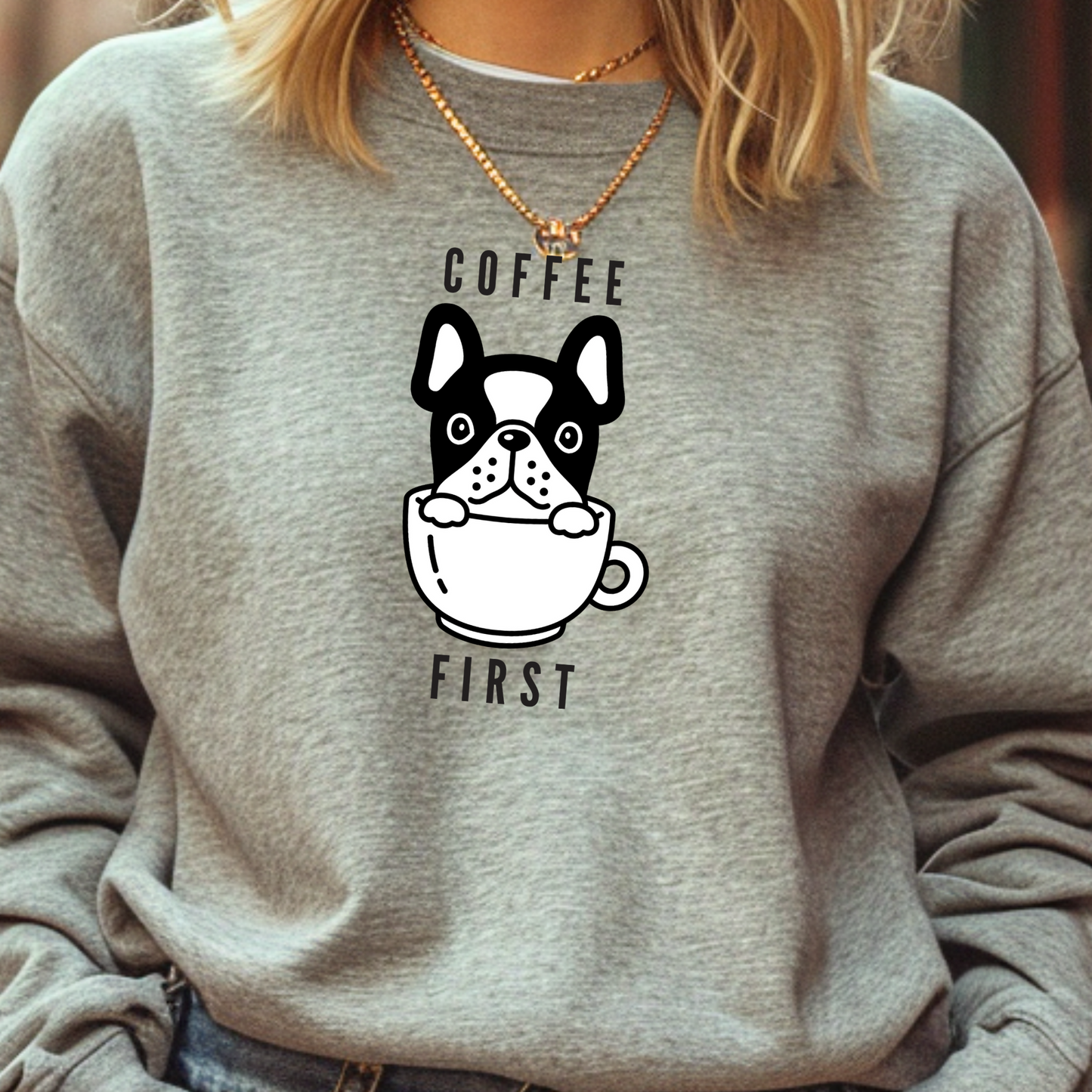Coffee First Unisex Premium Sweatshirt