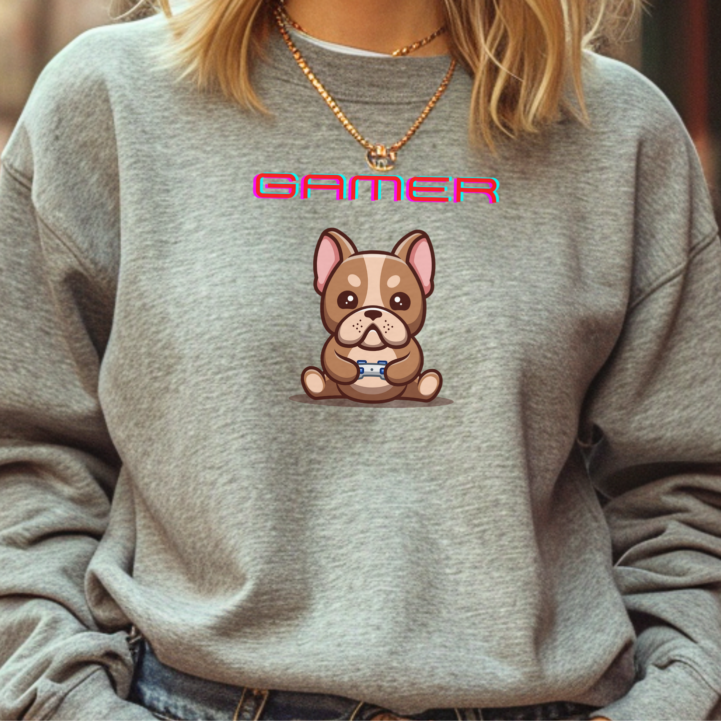 Frenchie Gamer Unisex Premium Sweatshirt