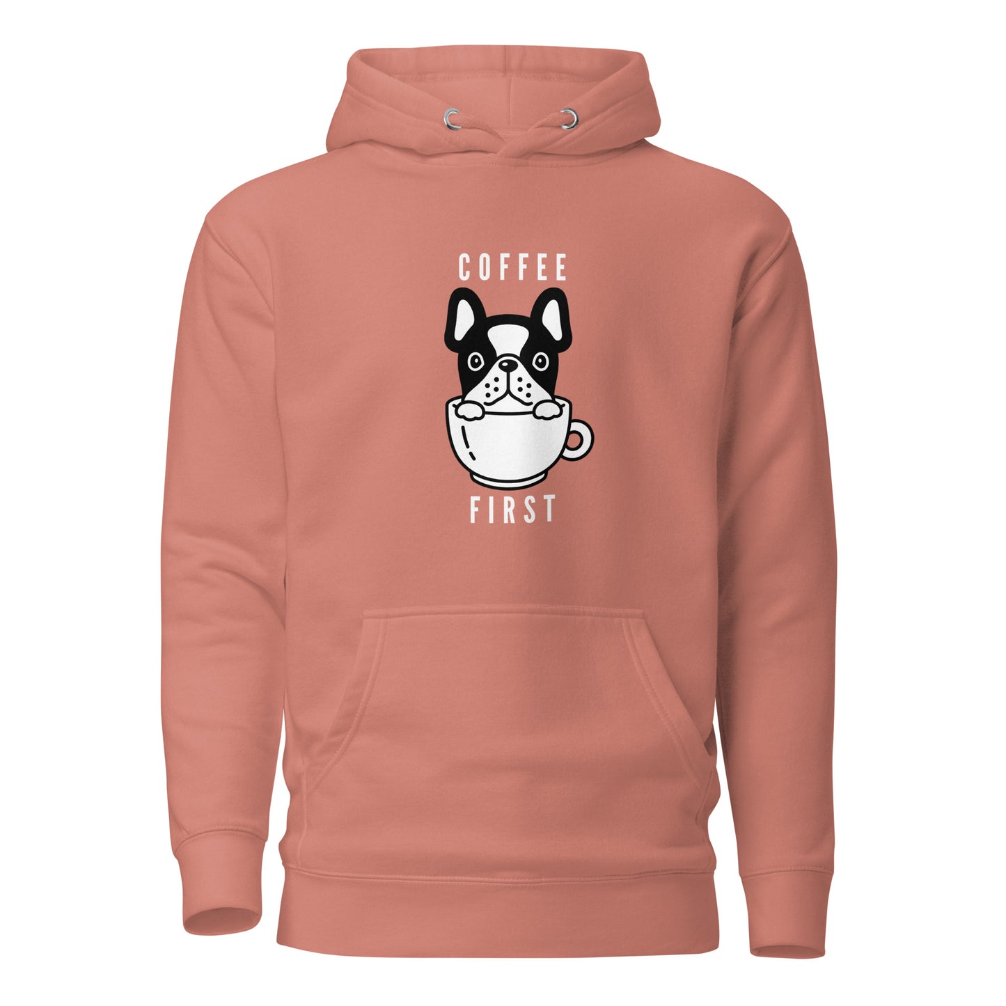 Coffee First Frenchie Unisex Hoodie